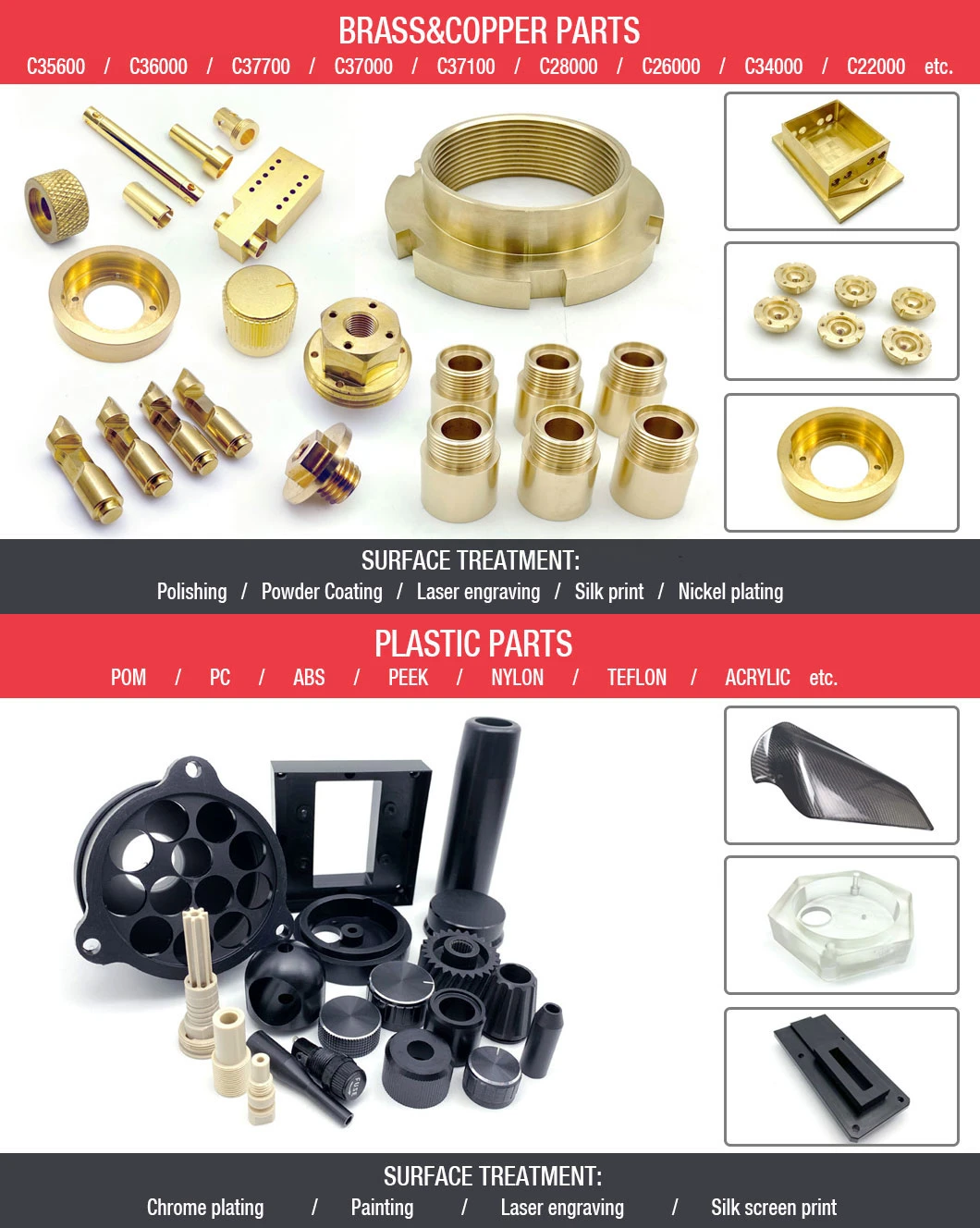 5 Axis Precision CNC Machining Peek Plastic Parts Products, Custom CNC Lathe Machining Services